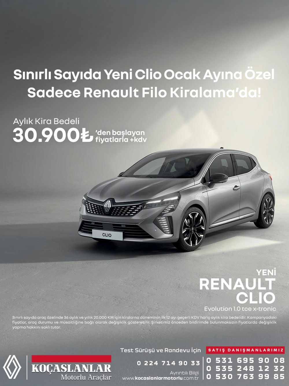 Yeni Renault Clio ile filonuzu yenilemenin tam zamanı 